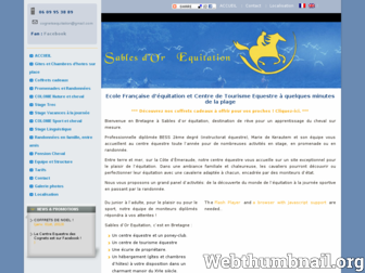 sablesdor-equitation.com website preview