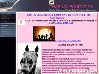 charnayequitation.fr website preview