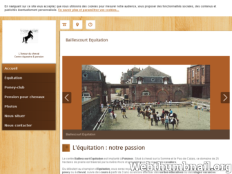 baillescourt-equitation.fr website preview