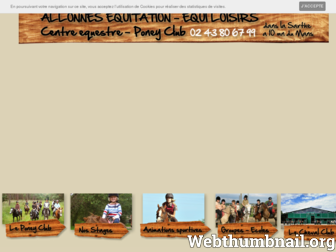 allonnes-equitation.fr website preview