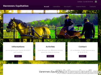 varennes-equitation.com website preview