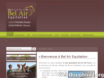 belair-equitation.fr website preview