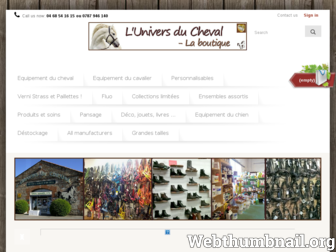 luniversducheval-laboutique.fr website preview