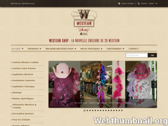 westernshop.fr website preview