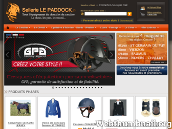 sellerielepaddock.fr website preview