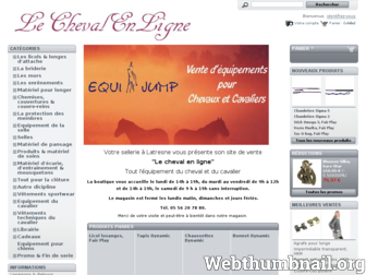 lechevalenligne.fr website preview