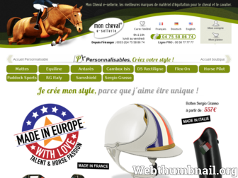 personnalisables.mon-cheval.fr website preview