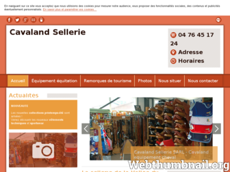cavaland-sellerie-grenoble.fr website preview