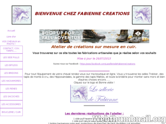 fabienne-creations-cuir.com website preview