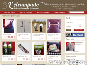 sellerie-lacampado.com website preview