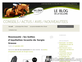 blog.mon-cheval.fr website preview