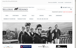 sellerie-henno.fr website preview