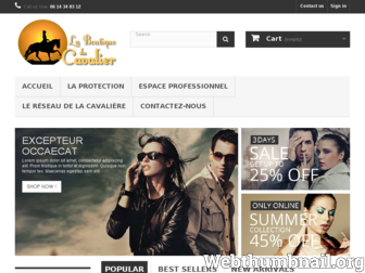 laboutiqueducavalier.com website preview