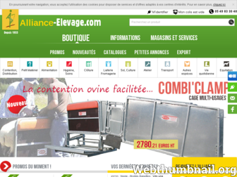alliance-elevage.com website preview