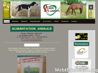 agrisaliments16.com website preview