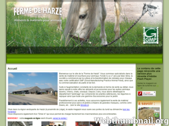 fermedeharze.be website preview