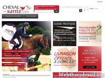 cheval-sante-vente-complement-alimentaire.com website preview