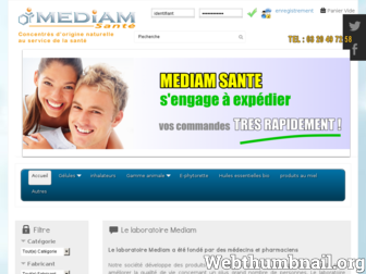 mediam-sante.com website preview