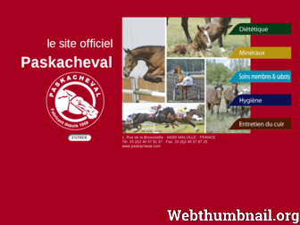 paskacheval.fr website preview