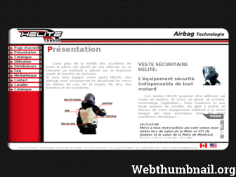 veste-airbag-moto.helite.ca website preview