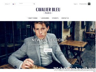 cavalier-bleu.com website preview