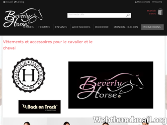 beverly-horse.fr website preview