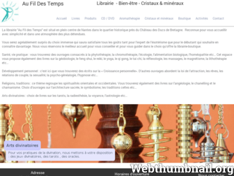 aufildestemps.com website preview