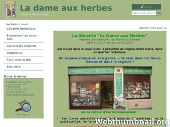 ladameauxherbes.com website preview