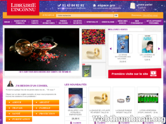 librairie-inconnu.com website preview