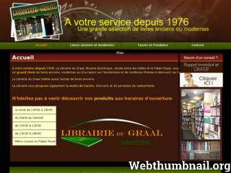 librairie-graal-esoterique-livres-anciens-vente-tarot.librairiedugraal.fr website preview