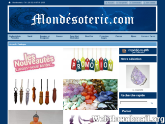 mondesoteric.com website preview