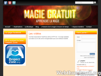 magie-gratuit.fr website preview