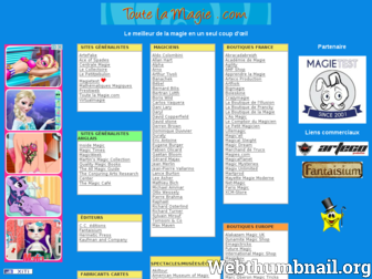 toutelamagie.com website preview