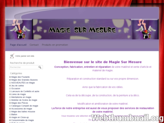 magiesurmesure.fr website preview