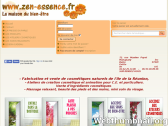 zen-essence.fr website preview