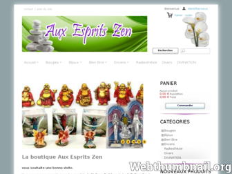 auxespritszen.fr website preview