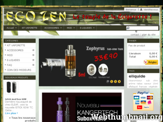 egozen.fr website preview