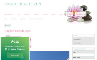 espacebeautezen.e-monsite.com website preview