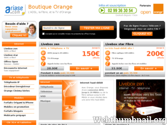 orange.ariase.com website preview