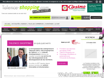 talence-shopping.com website preview