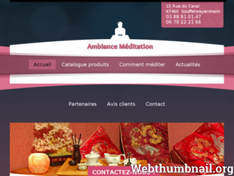 ambiance-meditation.fr website preview
