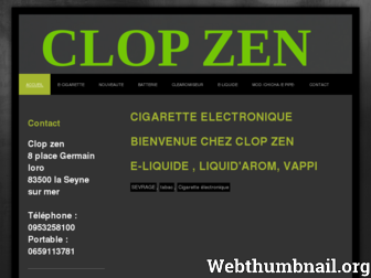 clop-zen.com website preview