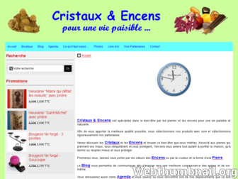 cristauxetencens.fr website preview