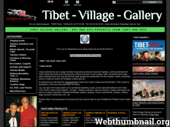 tibet-village-gallery.com website preview