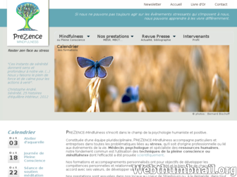 prezence-mindfulness.fr website preview