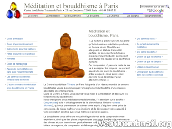 centrebouddhisteparis.org website preview