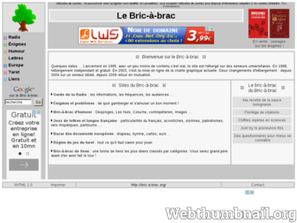 bric-a-brac.org website preview