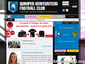 quimperkerfeunteunfc.org website preview