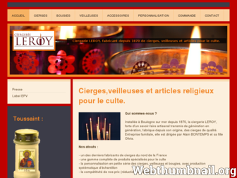 ciergerie-leroy.com website preview