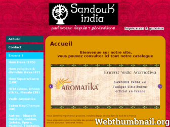 sandoukindia.com website preview